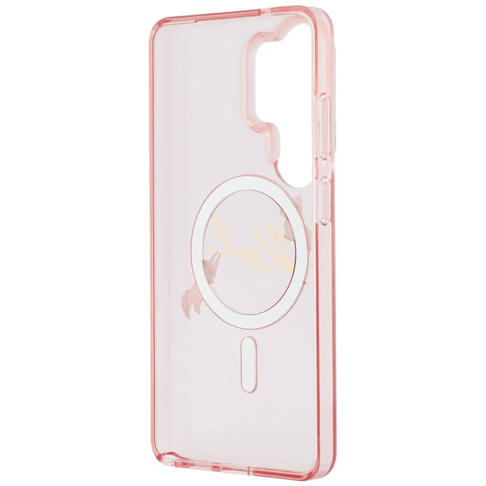 Karl Lagerfeld IML KC Script MagSafe Case for Samsung Galaxy S26 Ultra - Pink