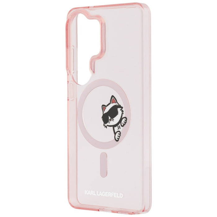 Karl Lagerfeld IML Peekaboo Choupette MagSafe Case for Samsung Galaxy S26 Ultra - Pink