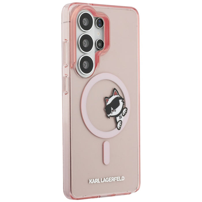 Karl Lagerfeld IML Peekaboo Choupette MagSafe Case for Samsung Galaxy S26 Ultra - Pink