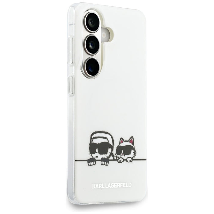 Karl Lagerfeld IML Peekaboo Karl&Choupette MagSafe Case for Samsung Galaxy S26 Plus - Transparent