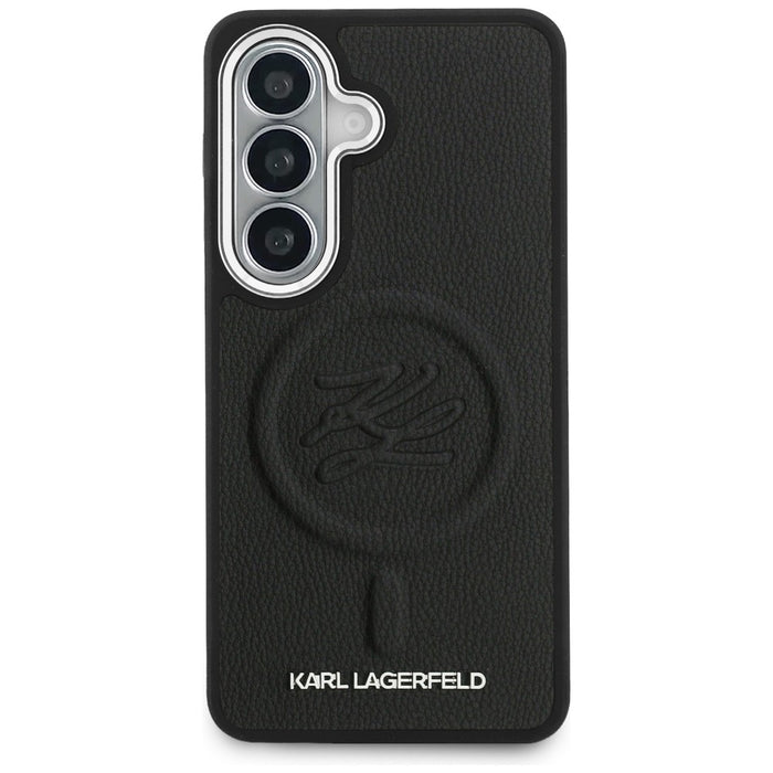 Karl Lagerfeld Embossed Ring Initials MagSafe Case for Samsung Galaxy S26+ - Black