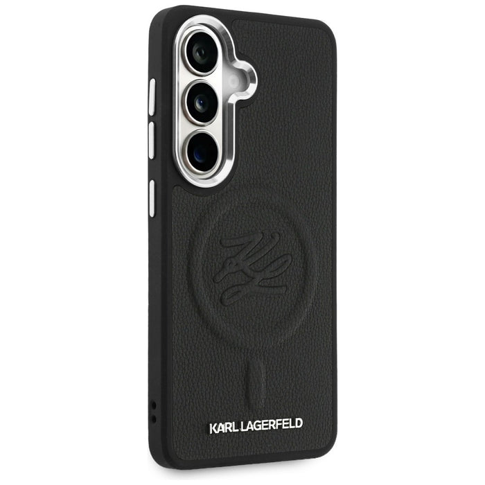Karl Lagerfeld Embossed Ring Initials MagSafe Case for Samsung Galaxy S26+ - Black