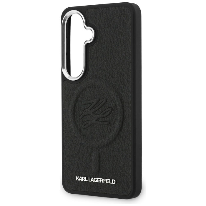 Karl Lagerfeld Embossed Ring Initials MagSafe Case for Samsung Galaxy S26+ - Black