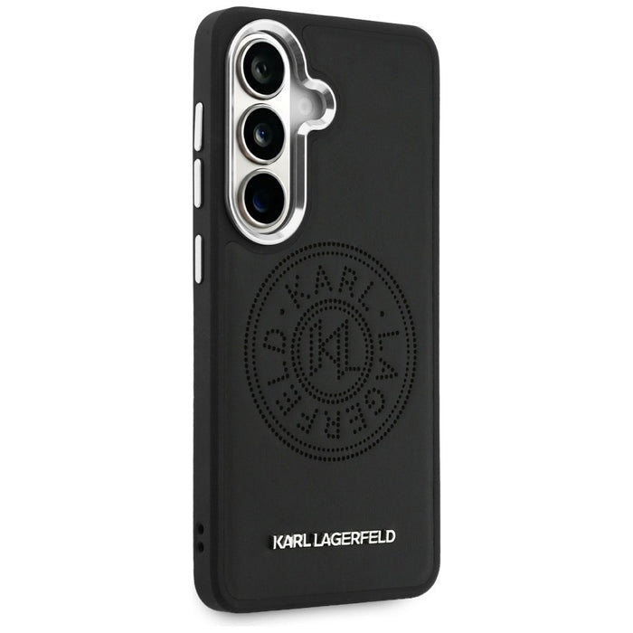 Karl Lagerfeld Perforated KL MagSafe Case for Samsung Galaxy S26 - Black