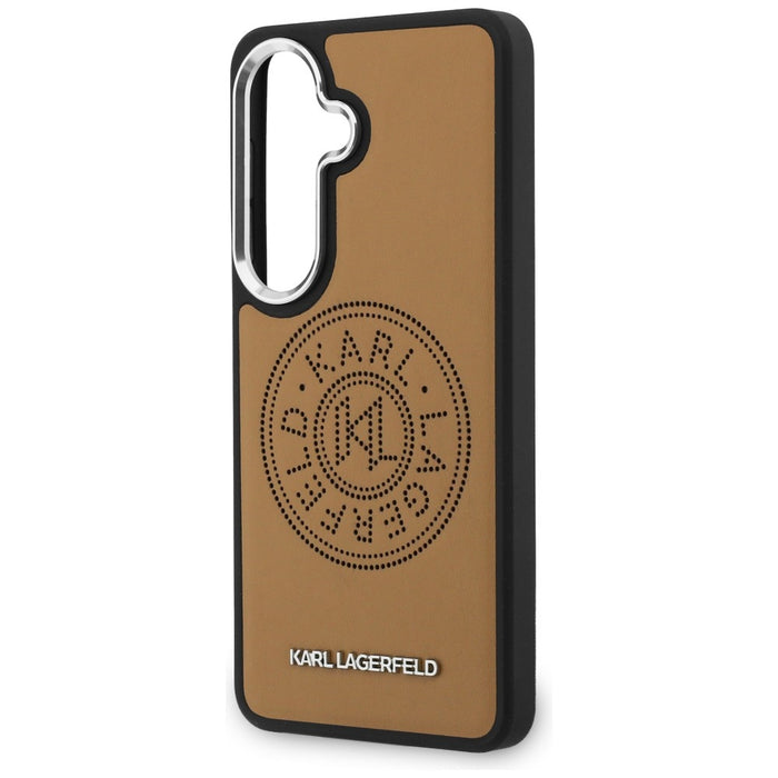 Karl Lagerfeld Perforated KL MagSafe Case for Samsung Galaxy S26+ - Brown