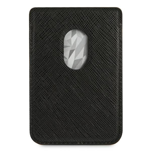 Karl Lagerfeld Wallet CardSlot Saffiano Choupette Head MagSafe Magnetic Wallet for Phone - Black