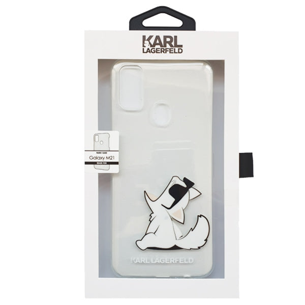 Karl Lagerfeld Choupette Fun Case for Samsung Galaxy M21 - Transparent