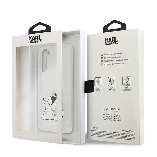 Karl Lagerfeld Choupette Fun Case for Samsung Galaxy S21+ - Transparent