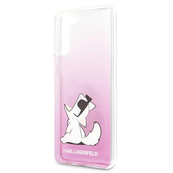 Karl Lagerfeld Choupette Fun Case for Samsung Galaxy S21+ - Pink