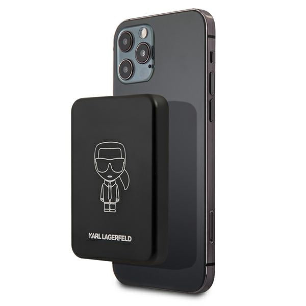 Karl Lagerfeld 3000mAh Inductive Powerbank with MagSafe - Black