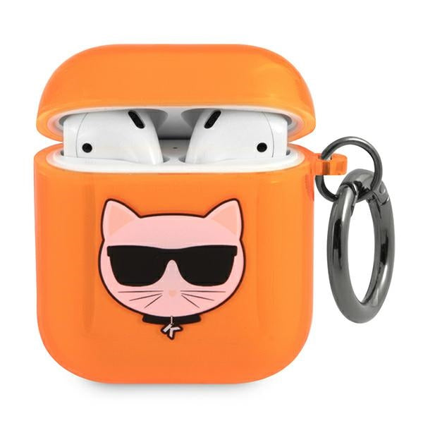 Karl Lagerfeld Choupette case for AirPods 1/2 - orange
