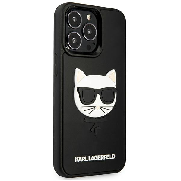 Karl Lagerfeld 3D Rubber Choupette Case for iPhone 13 Pro / iPhone 13 - Black