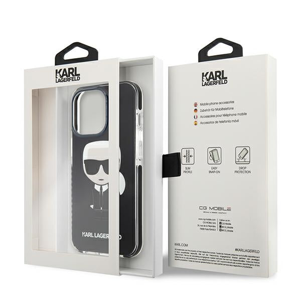 Karl Lagerfeld Iconik Karl Case for iPhone 13 Pro / iPhone 13 - Black
