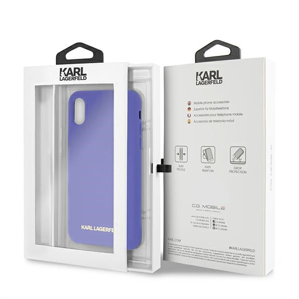 Karl Lagerfeld Silicone iPhone X/Xs Case - Purple