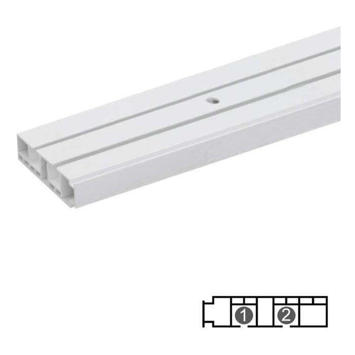 TWO-CHANNEL PVC MOLDING KARPOL 200 CM.
