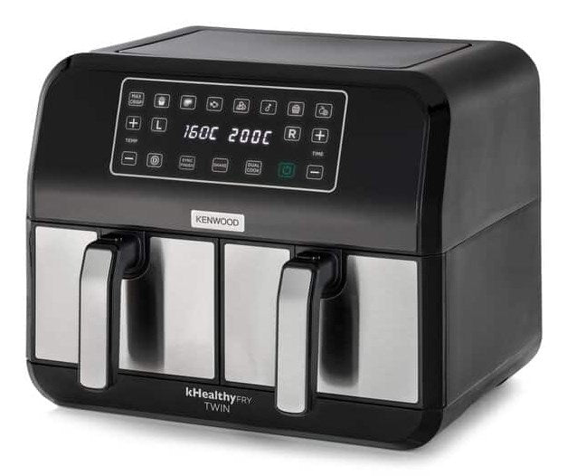 Kenwood HFM20.000MB fryer Double 8 L Stand-alone 1700 W Hot air fryer Black