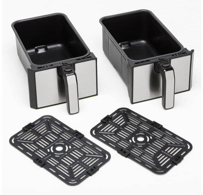 Kenwood HFM20.000MB fryer Double 8 L Stand-alone 1700 W Hot air fryer Black