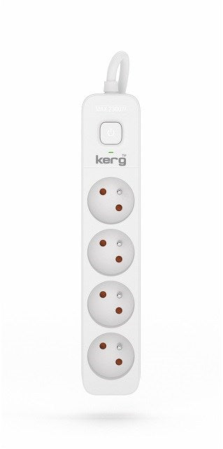 KERG power strip with switch 4 sockets 3m-10A - Power stripsLIP-LIS<<<Slats and extension cordsLIP<<<ActionPL