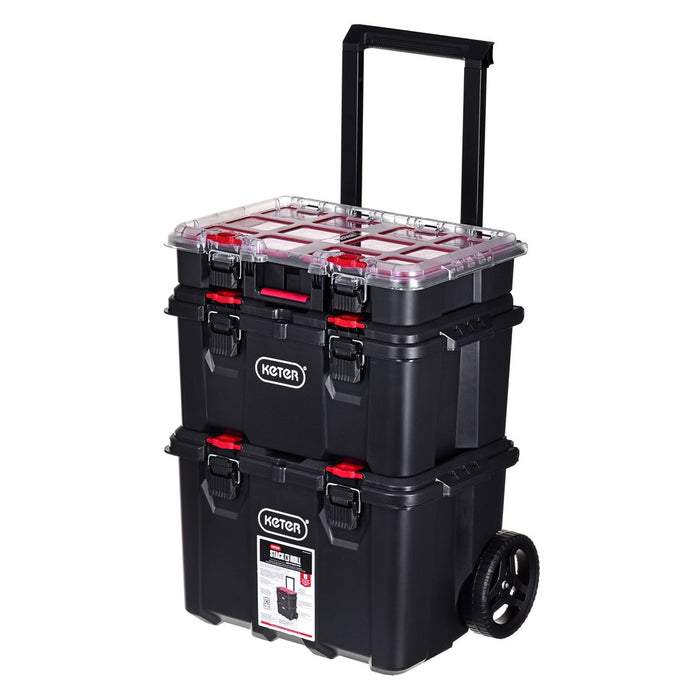 Set of 3 Stack "N "Roll boxes KETER