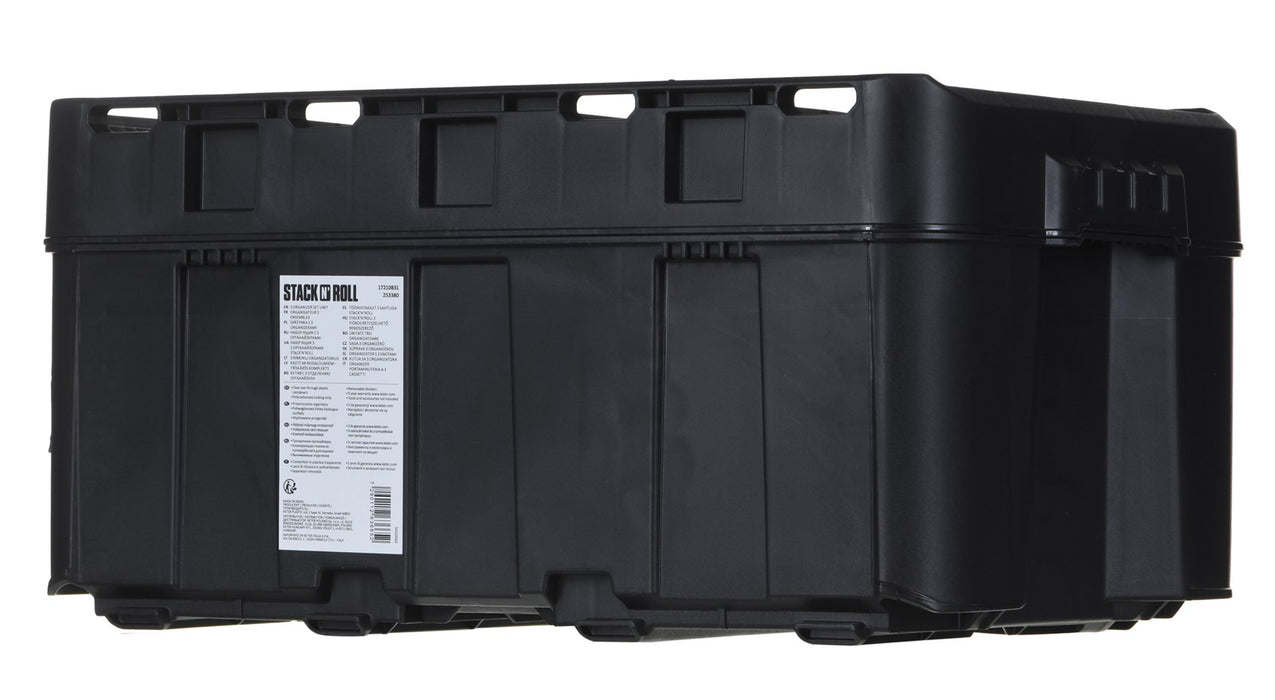 Toolbox KETER Stack'N'Roll (17210831/253380) with 3 organizers Black