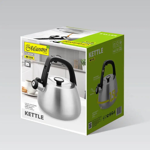 Kettle Maestro MR-1318 2,5 l Silver Black - Non-electric kettlesAGD-CZN<<<Home Appliance - ProductsAGD<<<ActionPL
