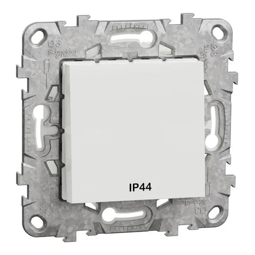 KEY WATERPROOF IP44 WHITE SCHNEIDER UNICA (NU528218) - Ключове и контакти<<<Електроматериали<<<Praktiker&&&Ключове и