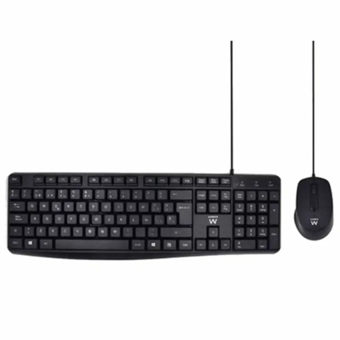 Keyboard and Mouse Ewent EW3006 Black Spanish Qwerty - Електроника Периферни и резервни части<<<Компютри|