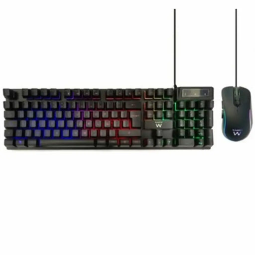 Keyboard and Mouse Ewent PL3201 Black Spanish Qwerty QWERTY - Електроника Периферни и резервни части<<<Компютри|