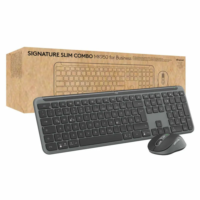 Keyboard and Mouse Logitech 920-012504 Graphite German QWERTZ - Електроника Периферни и резервни части<<<Компютри|