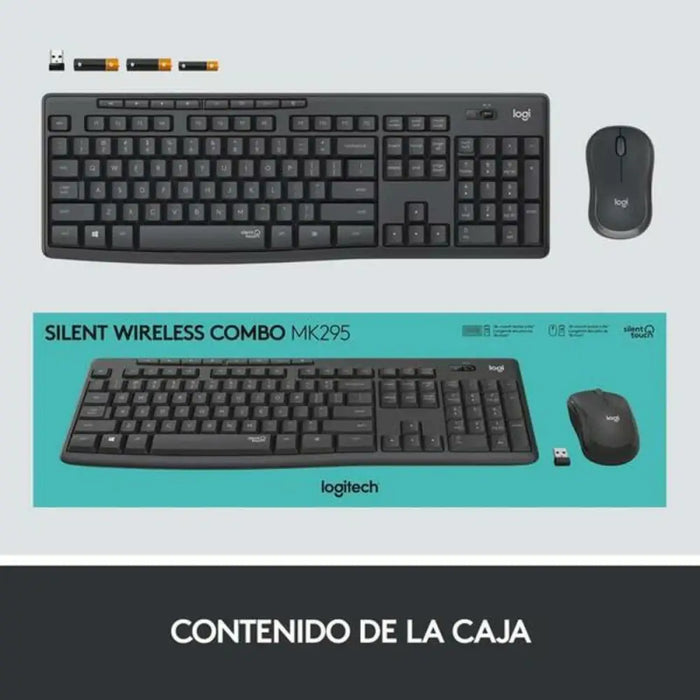 Keyboard and Mouse Logitech MK295 White Spanish Qwerty - Електроника Периферни и резервни части<<<Компютри|