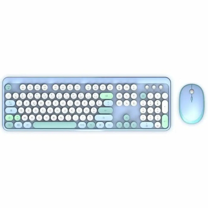 Keyboard and Mouse Mobility Lab Pure Color Blue Azerty French - Електроника Периферни и резервни части<<<Компютри|