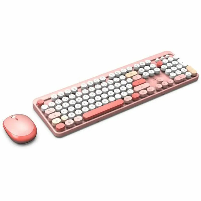 Keyboard and Mouse Mobility Lab Pure Color Rose Azerty French - Електроника Периферни и резервни части<<<Компютри|