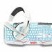 Keyboard and Mouse NASA ANDROMEDA4IN1-W White Multicolour Spanish Qwerty - Електроника Периферни и резервни