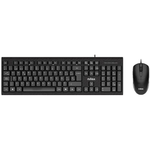 Keyboard and Mouse Nilox NXKME0011 Black Spanish Qwerty - Електроника Периферни и резервни части<<<Компютри|