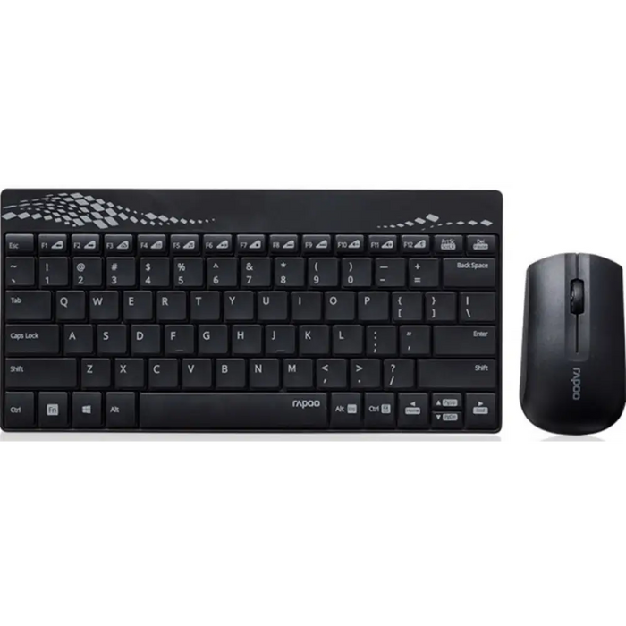 Keyboard and mouse RAPOO 8000 - 19033 black - Клавиатури<<<Периферия<<<Компютри и периферия<<<TechMart