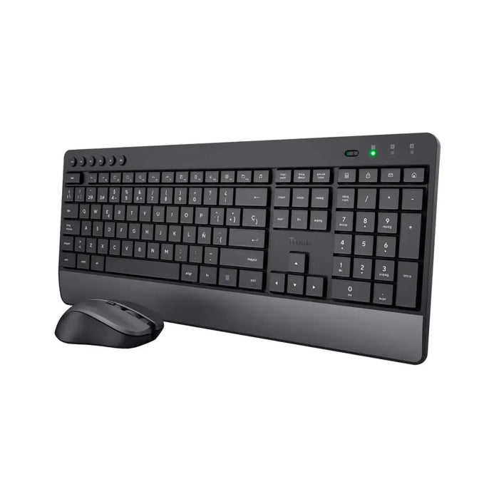 Keyboard and Mouse Trust Trezo Black Spanish Qwerty - Електроника Периферни и резервни части<<<Компютри|