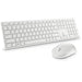 Keyboard and Wireless Mouse Dell KM5221W-WH White Qwerty US - Клавиатури<<<Електроника Периферни и резервни