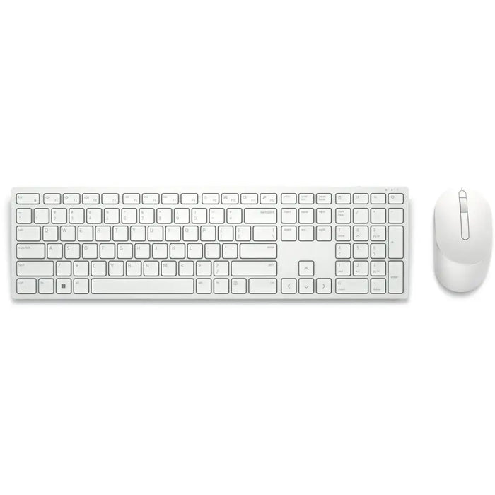 Keyboard and Wireless Mouse Dell KM5221W-WH White Qwerty US - Клавиатури<<<Електроника Периферни и резервни