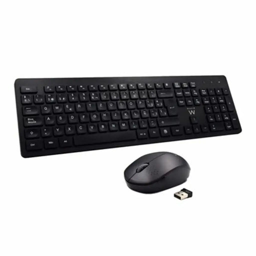 Keyboard and Wireless Mouse Ewent EW3256 2.4 GHz Black Spanish - Електроника Периферни и резервни части<<<Компютри|