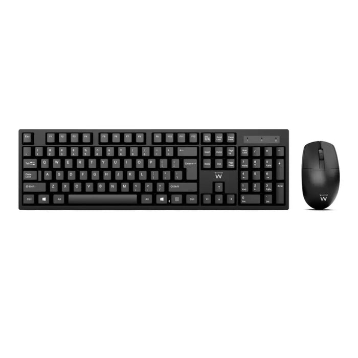 Keyboard and Wireless Mouse Ewent EW3281 Black Spanish Qwerty QWERTY - Електроника Периферни и резервни