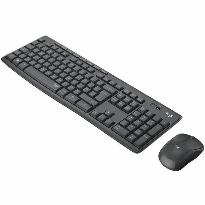 Keyboard and Wireless Mouse Logitech MK295 French Black Grey AZERTY - Електроника Периферни и резервни