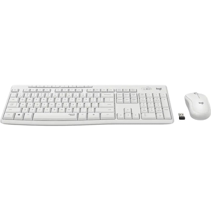 Keyboard and Wireless Mouse Logitech MK295 White French AZERTY - Електроника Периферни и резервни части<<<Компютри|