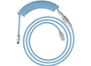 Keyboard cable HyperX Coiled Cable USB-C Light Blue-White - Геймърски аксесоари<<<Геймърска периферия<<<ValiAPI