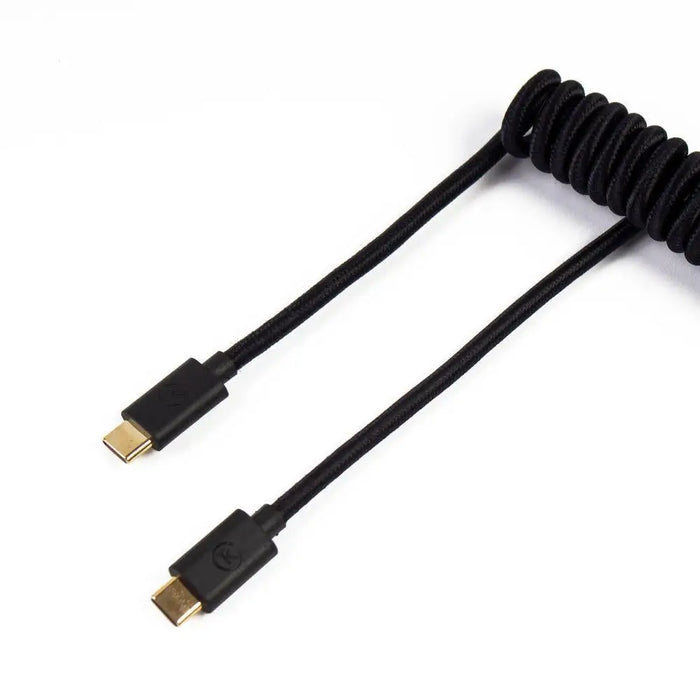 Keyboard cable Keychron Coiled Aviator Custom USB Cable USB-C - USB-C Black - Геймърски аксесоари<<<Геймърска