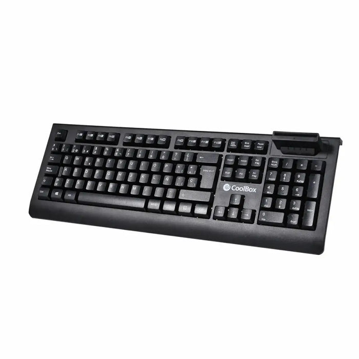 Keyboard CoolBox COO-TEC04DNI Black Spanish Qwerty - Електроника Периферни и резервни части<<<Компютри|