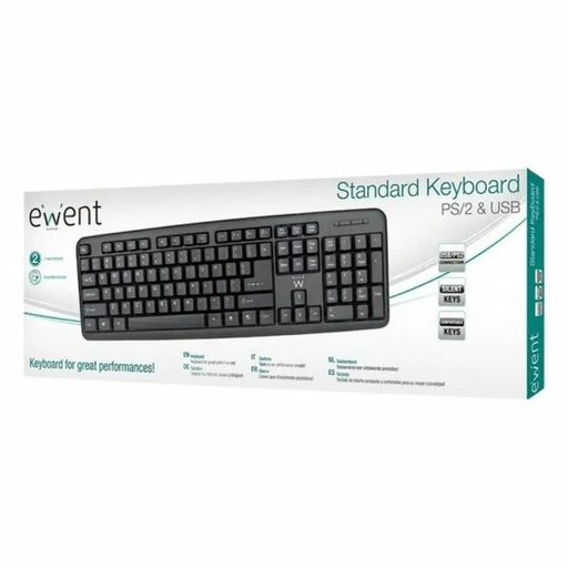 Keyboard Ewent EW3109 PS/2 USB Black - Електроника Периферни и резервни части<<<Компютри|