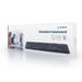 Keyboard GEMBIRD KB-U-103-RU Black Monochrome English Russian QWERTY - KeyboardsPER-KLA<<<Input / Output