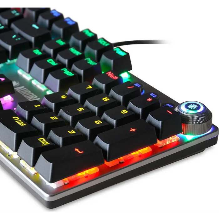 Keyboard Ibox AURORA K-3 Black/Silver Silver QWERTY - KeyboardsGAM-KLA<<<PC GamingGAM<<<ActionPL&&&Електроника