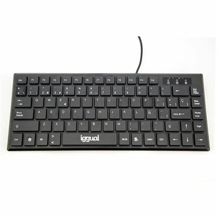 Keyboard iggual Teclado USB compacto TKL Slim TKL-USB negro Black - Електроника Периферни и резервни части<<<Компютри|