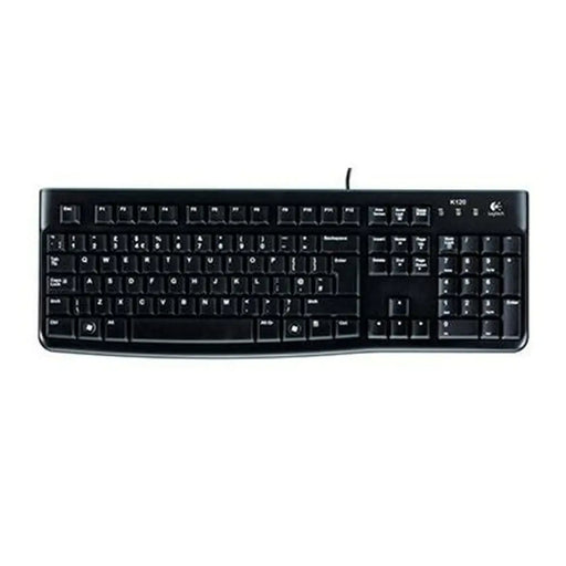 Keyboard Logitech K120 Black Spanish Qwerty (10 Units) - Клавиатури<<<Електроника Периферни и резервни